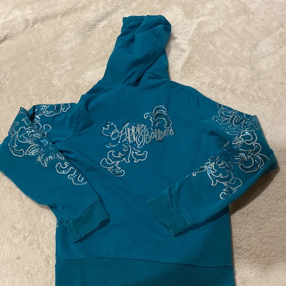 apple bottoms y2k blue sweatshirt with sequins - Picture 4 of 10